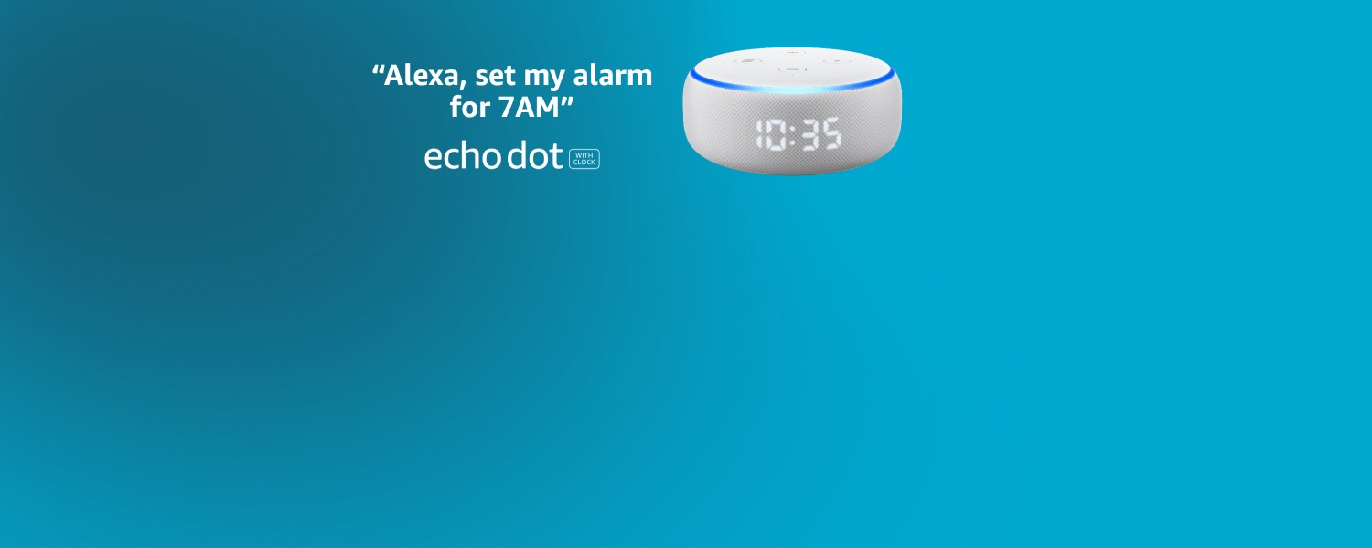 echo dot with cloock